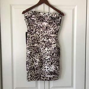 White and black dress